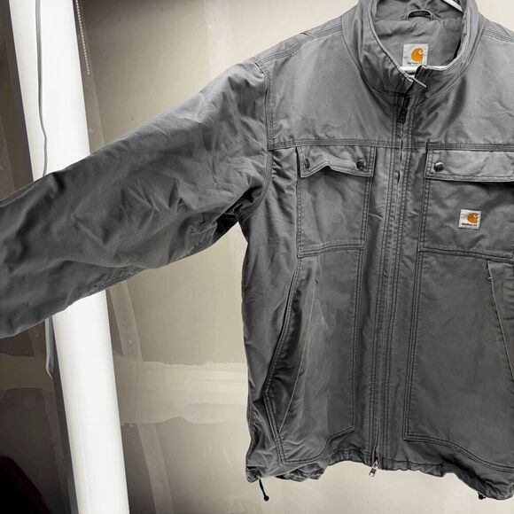 Carhartt Jacket Mens XL Tall Quick Duck Jefferson Insulated Traditional Coat - Picture 4 of 10